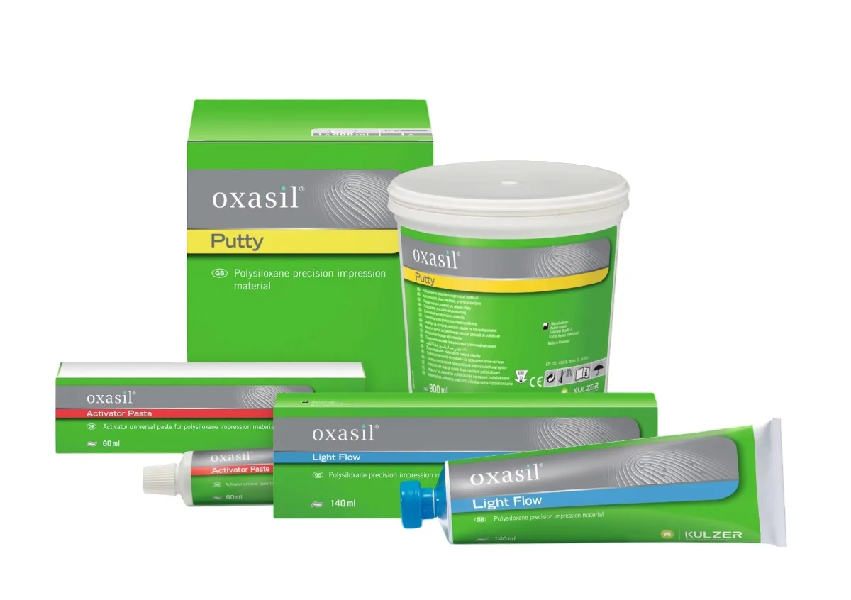 Oxasil набор, Putty, Light Flow, Activator - (1 x 900мл., 1 x 140мл., 1 x 60мл.)