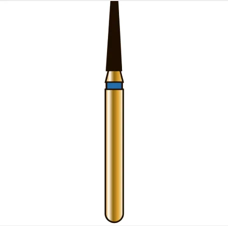 G846 конический с плоским торцом, длина 6 мм, ISO 014, хвостовик FG ISO 314, зернистость 105, синее кольцо (5 шт.), Diatech - бор алмазный