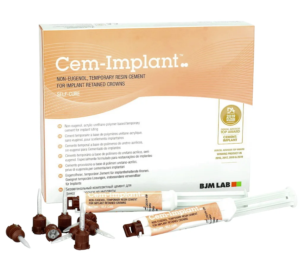 Cem Implant Auto Mix (2.х 5 мл), цемент для фиксации коронок на имплантатах