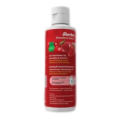 APF 1,23%, клубничный рай (500 мл), Sherbet - гель для фторирования
