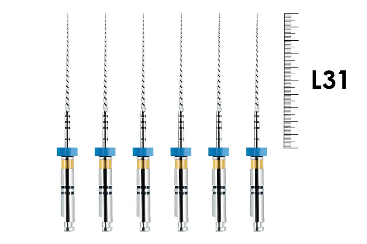 FlexMaster NiTi 31мм .04 №20 (6 шт), VDW - машинные файлы, никель-титан / Флекс Мастер Тейпер