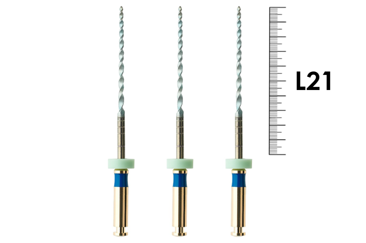 HyFlex EDM 21мм, .02, N60 (3 шт), Coltene - машинные файлы, NiTi, финишные