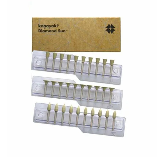 Полиры алмазные Kagayaki Diamond Sun АССОРТИ (10д.+10п.+10ч.) /DS 10/1,2,3 - (1 х 30шт.)