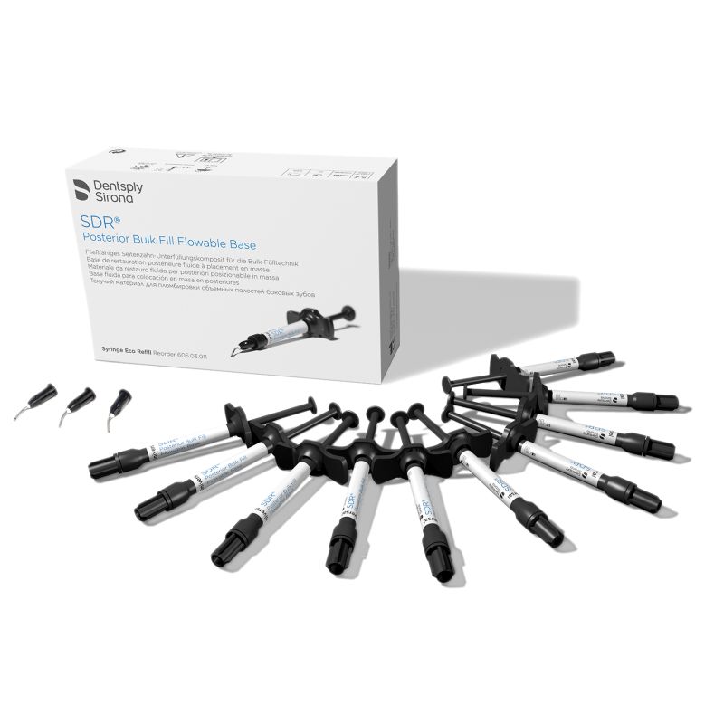 SDR Plus Starter Kit, композит для жевательных зубов, набор в шприцах (10 x 1 г.), Dentsply