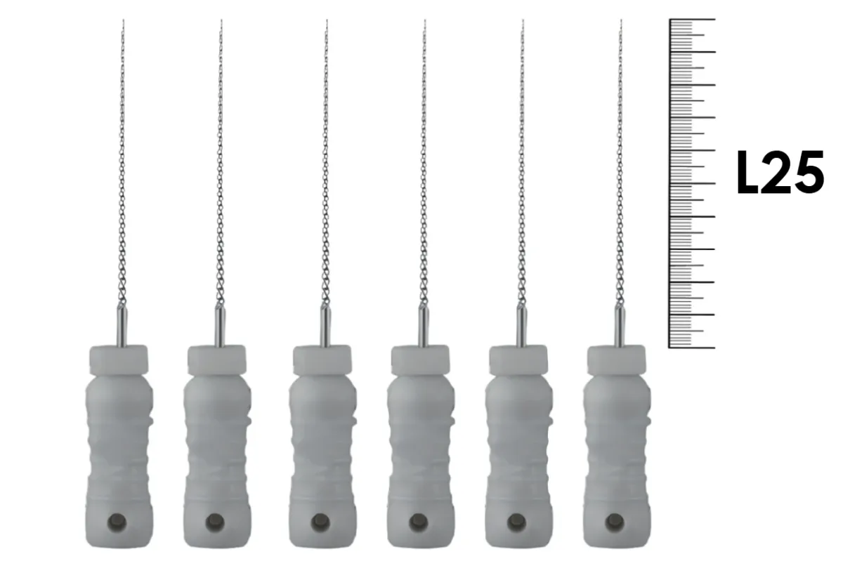 K-File ReadySteel 25мм №08 (6 шт), Dentsply Sirona - ручные файлы, каналорасширители, в стерильном блистере