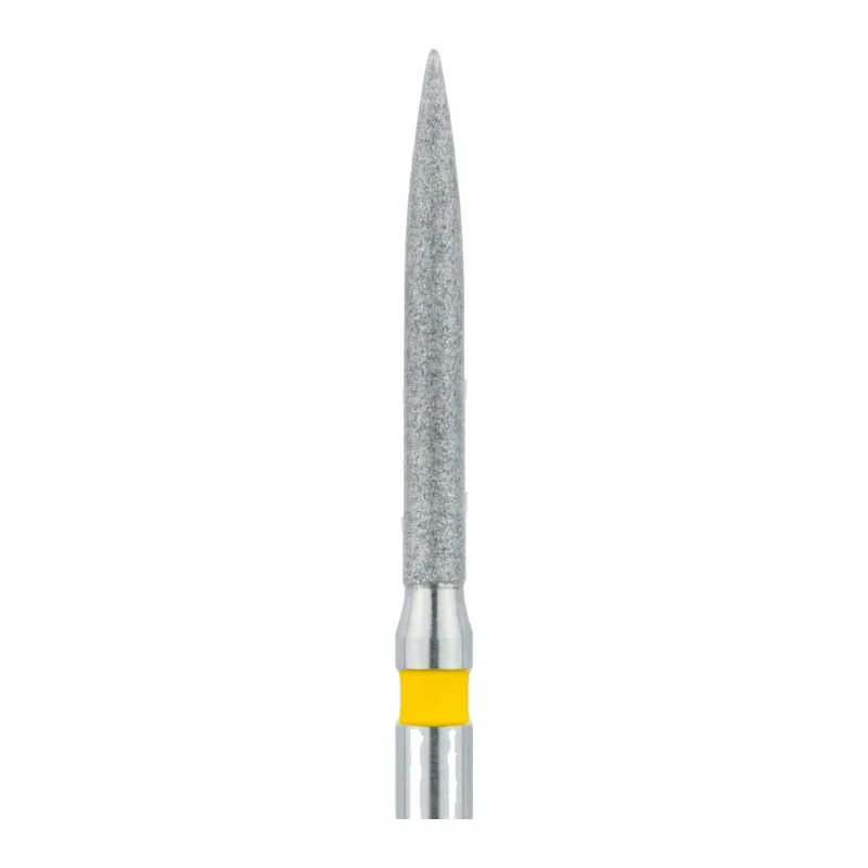Бор алмазный 863 012 FG, желтый, Форма: пламя длинное (5 шт), Jota