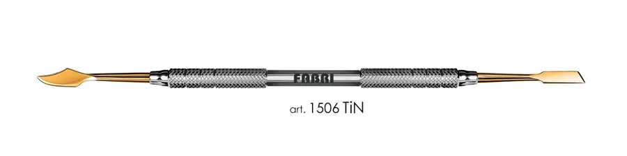 Скальпель 1506 TiN, ручка d 6 мм, Fabri - двусторонний, покрытие нитрид титана