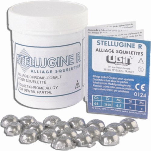 Сплав Stellugine R (1 кг) д/бюгелей, Cr(29%), Co(64%), Mo(6.5%), Франция