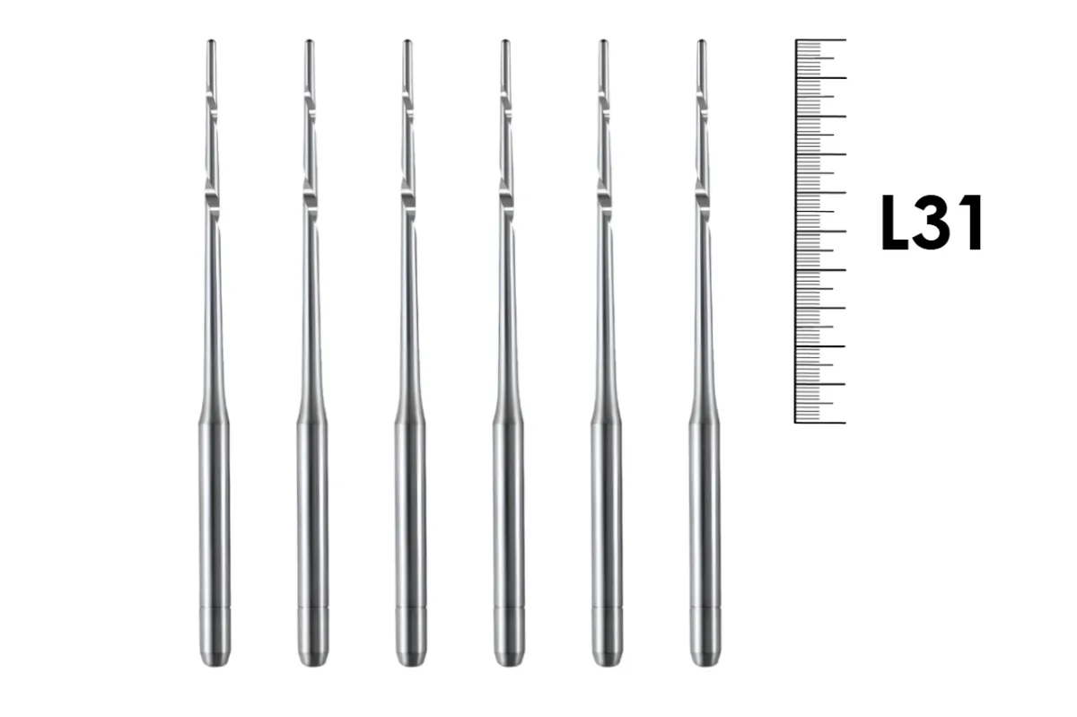 Post Space Bur 31мм №005 (6 шт), Dentsply Sirona - эндодонтические дрильборы, для подготовки канала под штифт