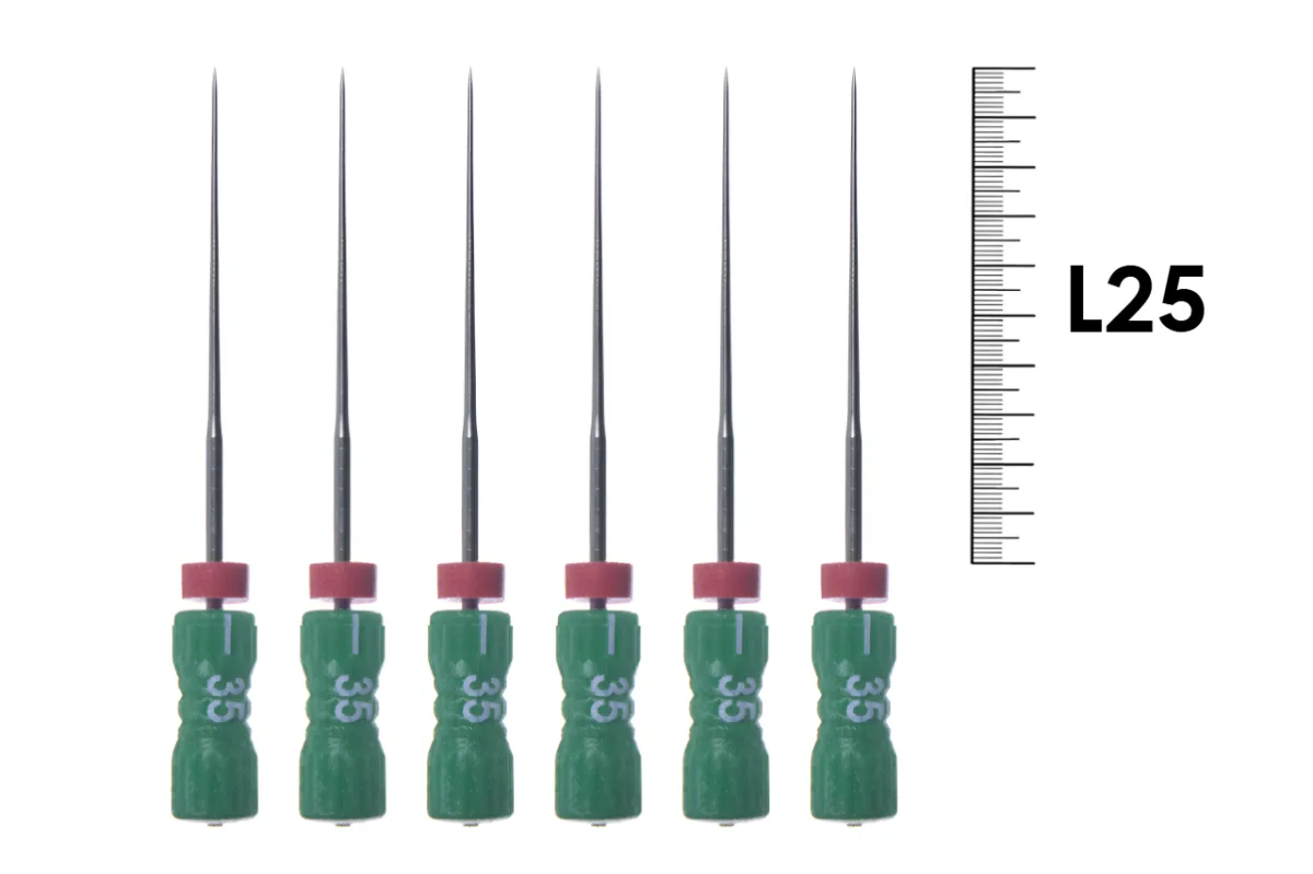 Finger Spreader (Фингер Спредер) L25 .02 №35 (6 шт), MICRO-MEGA - спредер, сталь, инструменты эндодонтические