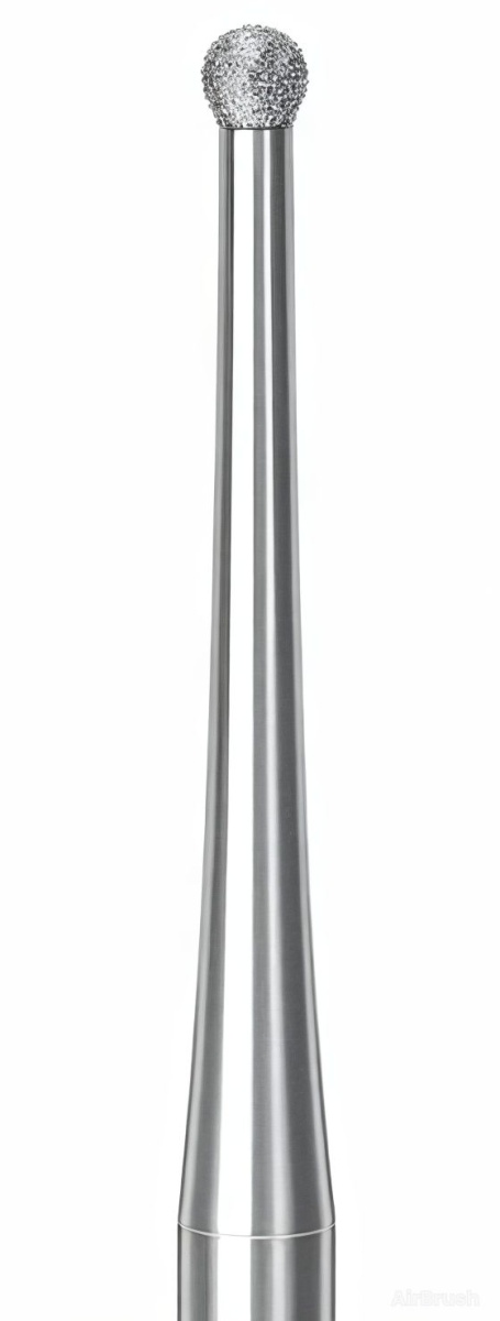 Бор алмазный шаровидный ZR801L (1 шт.), Komet Dental