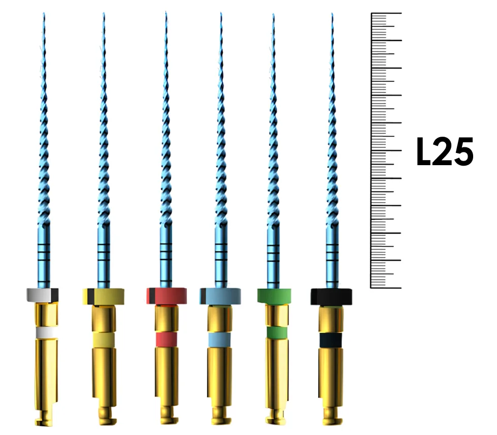 E-Flex Blue 10 Packs 039, 25мм, .06, N15-40 (6 шт), Eighteeth - машинные файлы