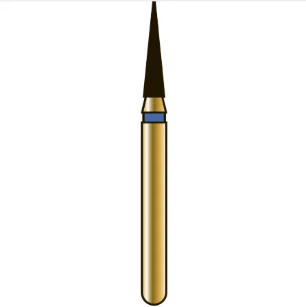 G852 игловидный (пика), длина 6 мм, ISO 014, хвостовик FG ISO 314, зернистость 105, синее кольцо (5 шт.), Diatech - бор алмазный