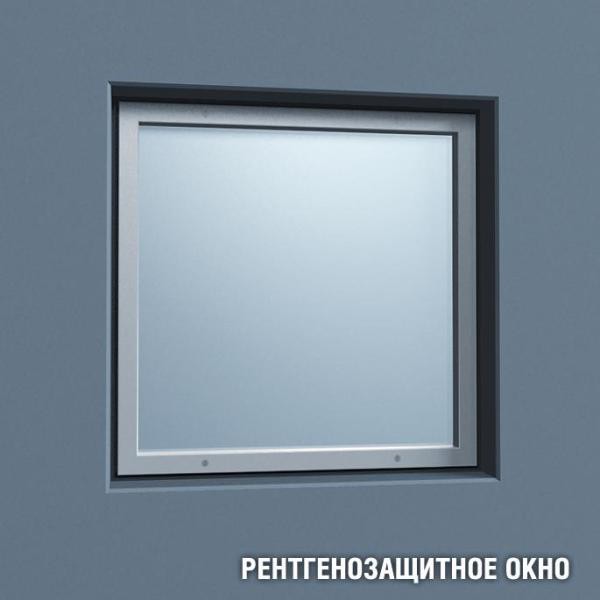 Рентгенозащитное окно ОРС-1-500 (500х500х10мм), Pb=2,5мм)