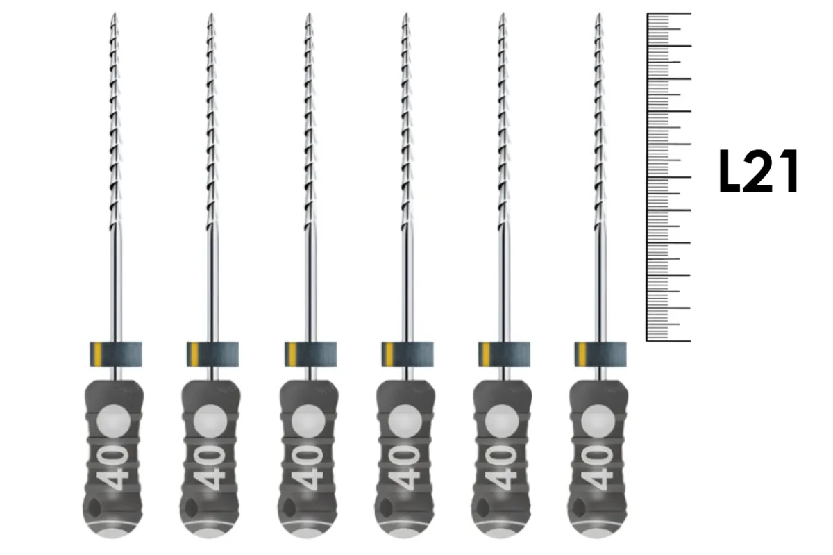 H-Files Dentsply Sirona 21мм №10 (6 шт) - ручные файлы, каналорасширители