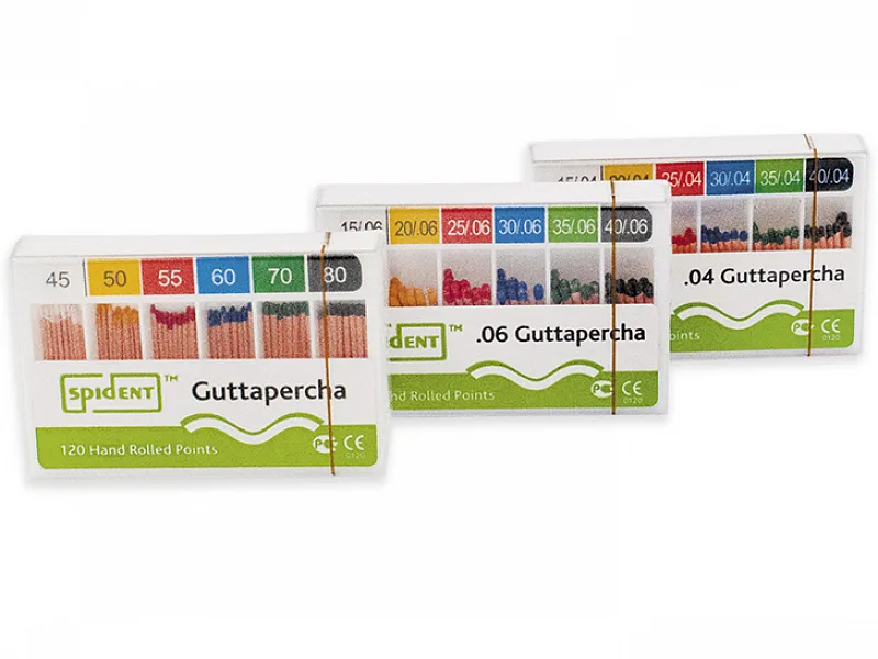 Штифты гуттаперчевые, конусность .04, №35 (60 шт.), Spident