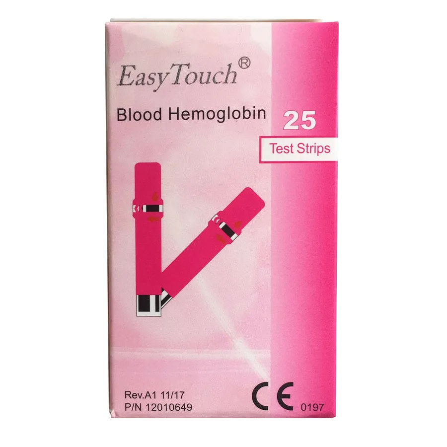 Тест-полоски на гемоглобин EasyTouch (ИзиТач), 25шт/уп