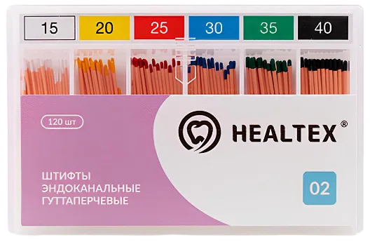 Абсорберы Healtex .02, размер 40 (200 шт.)- штифты бумажные абсорбирующие