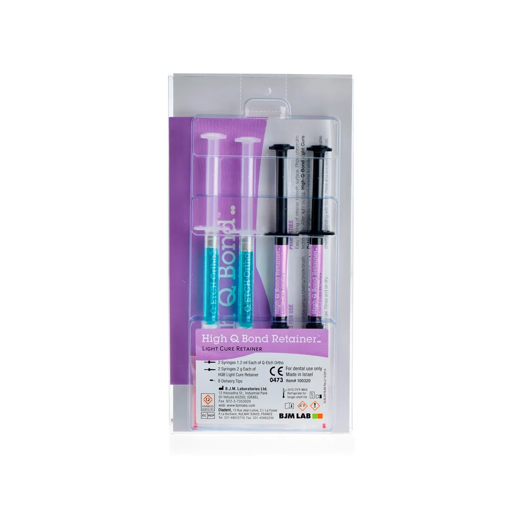 High-Q-Bond Light Cure Retainer Kit (4 х 1,2 мл), цемент композитный светоотверждаемый