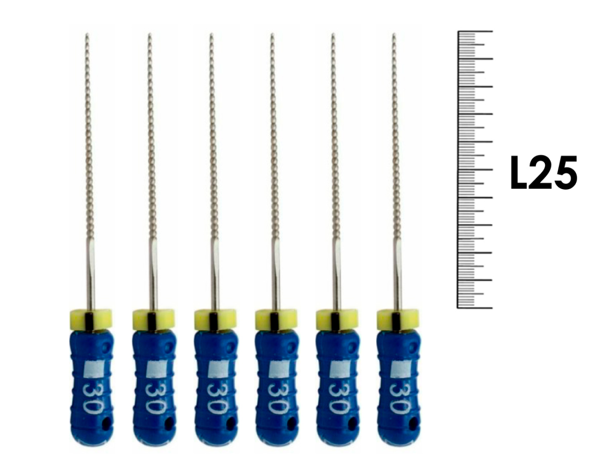 K-Reamer Pro-Endo 25мм №30 (6 шт), VDW - ручные файлы, каналорасширители