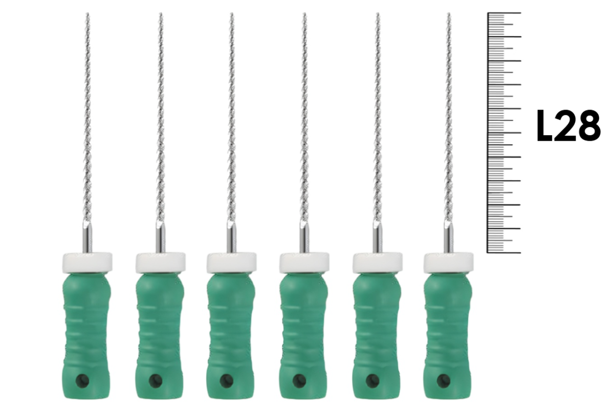 K-File ReadySteel 28мм №35 (6 шт), Dentsply Sirona - ручные файлы, каналорасширители, в стерильном блистере