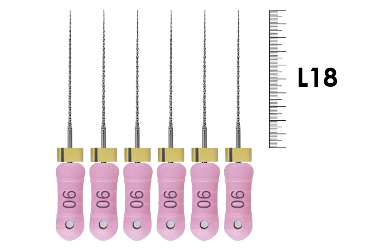 C+File 18мм №006 (6 шт), Dentsply Sirona - ручные файлы, в стерильном блистере