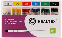 Штифты бумажные Healtex с маркировкой - 04./15 100 шт.