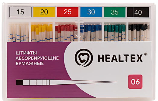Штифты бумажные Healtex с маркировкой - 06./80 100 шт.