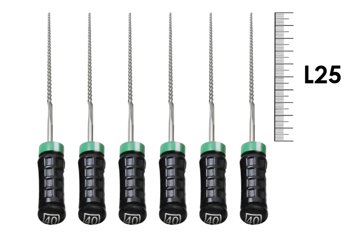 K-File M-Access 25мм №40 (6 шт), Dentsply Sirona - ручные файлы, каналорасширители