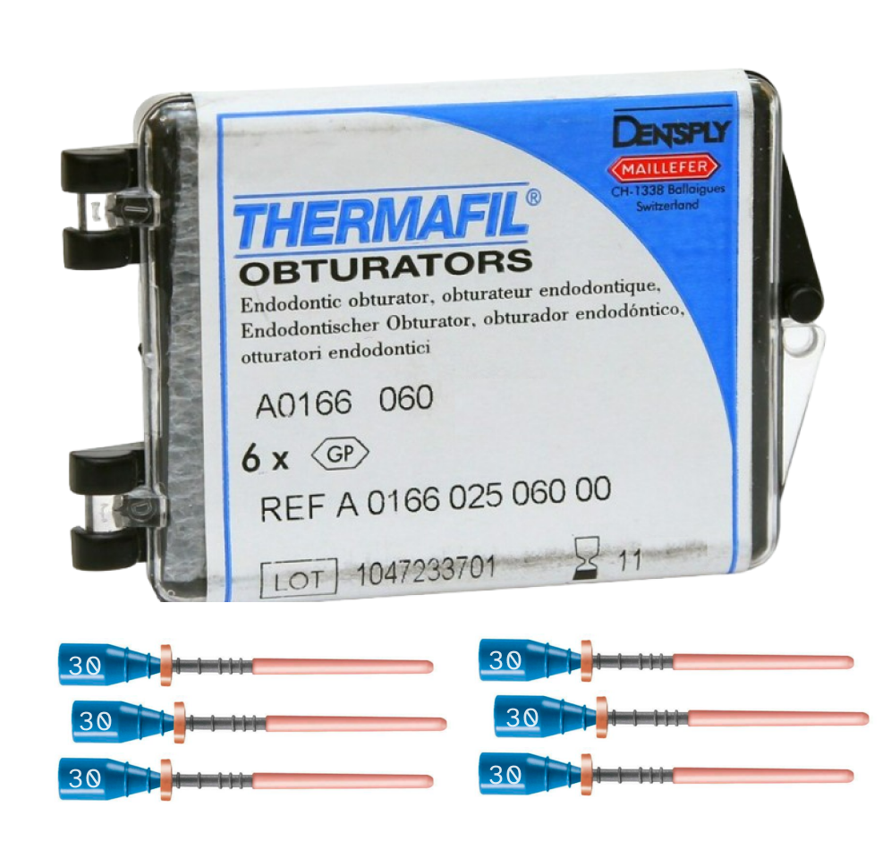 Thermafil - обтураторы (25 мм, ISO 30, 30 шт.)