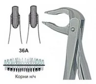 Щипцы №36A, Surgicon - для удаления корней нижней челюсти
