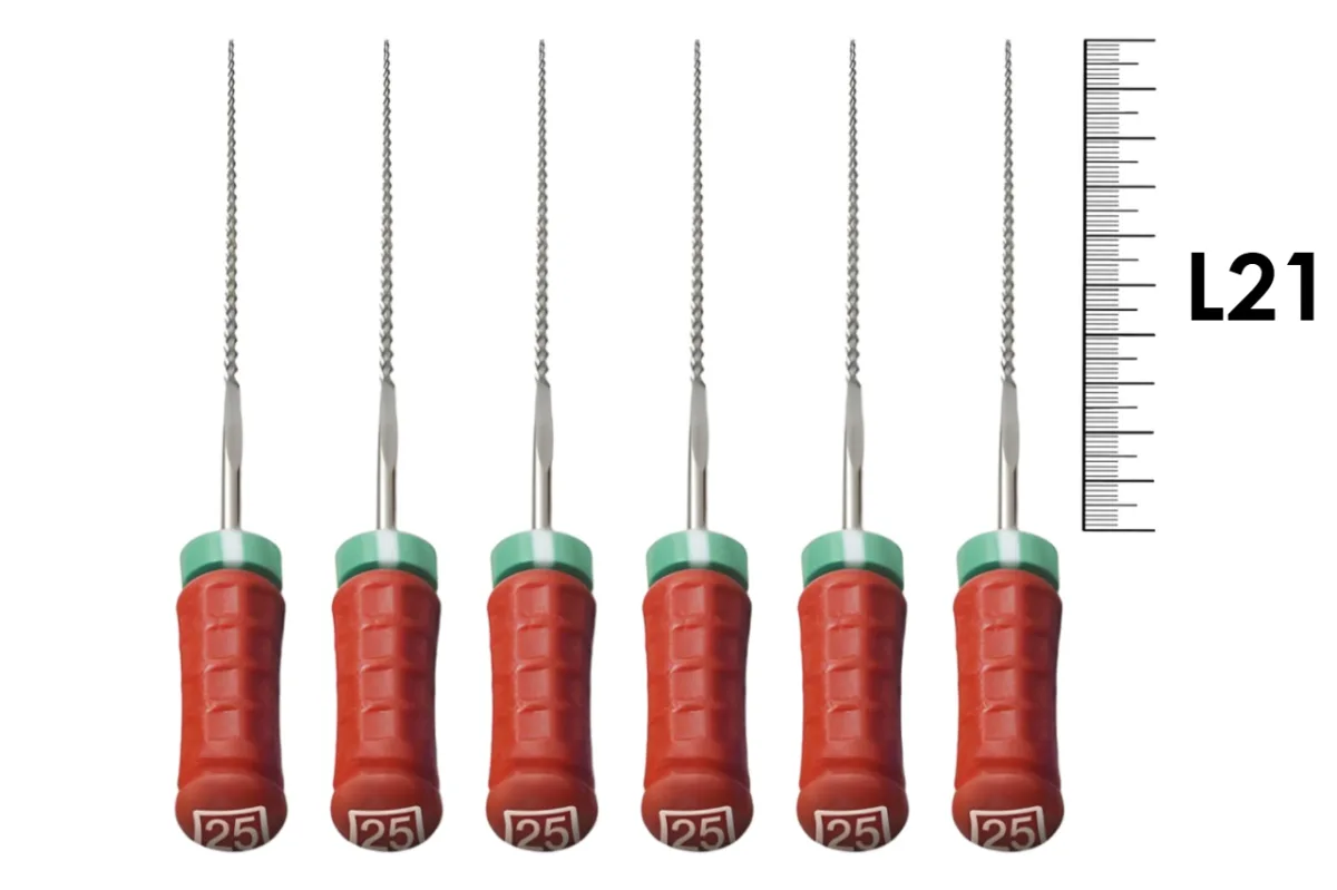 H-File M-Access 21мм №25 (6 шт), Dentsply Sirona - ручные файлы, каналорасширители