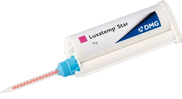 Luxatemp Star Smartmix, цвет BL (картридж 15 г + 10 насадок), DMG - материал для временных коронок