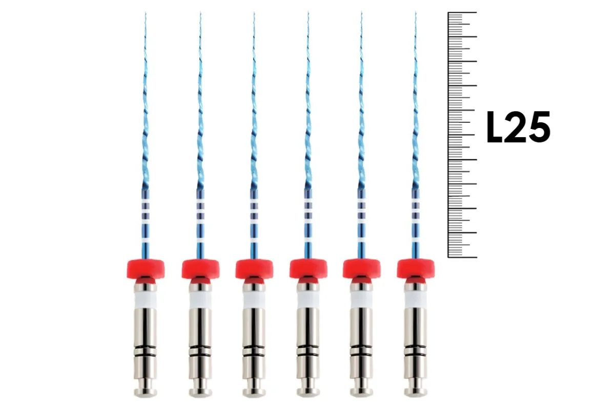 UltraFiles Blue (Heat Activation) 25мм .02 №15 (6 шт), Еврофайл - машинные файлы
