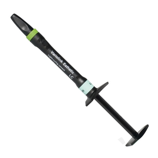 Variolink Esthetic DC (Вариолинк Эстетик DC), LIGHT (Светлый), шприц (1х2 грамма) композитный цемент двойного отверждения для постоянной фиксации реставраций, рентгеноконтрастный. Вариолинк Эстетик DC, Ivoclar-Vivadent