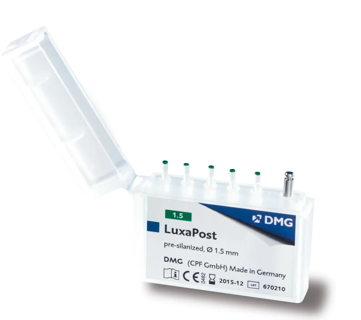 LuxaPost Refill, d 1,5 мм (5 шт.), DMG - штифты стекловолоконные