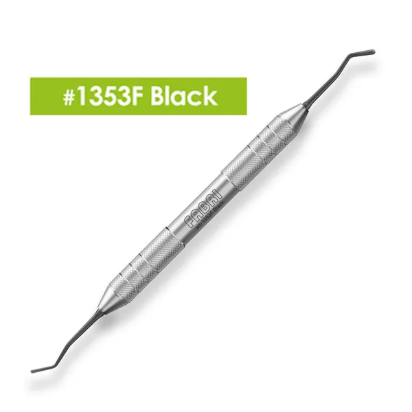Штопфер 1353F Black, ручка d 10 мм, Fabri - двусторонний, с обратным конусом, покрытие Black