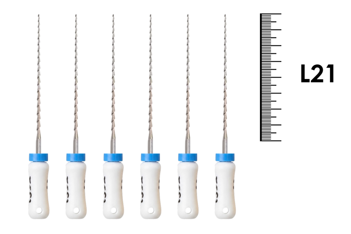 K-Reamer 21мм №15 (6 шт), NIC - ручные файлы, каналорасширители