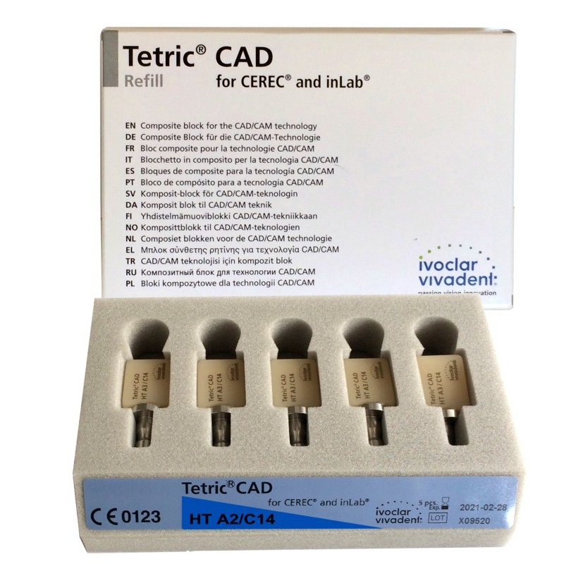 Tetric CAD CEREC/inLab HT A1 C14/5 Композитные блоки, 692148