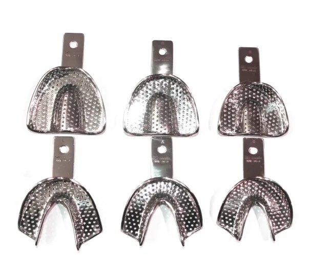 Ложки слепочные legrin, перфорированные, S, M, L - (6 шт.)