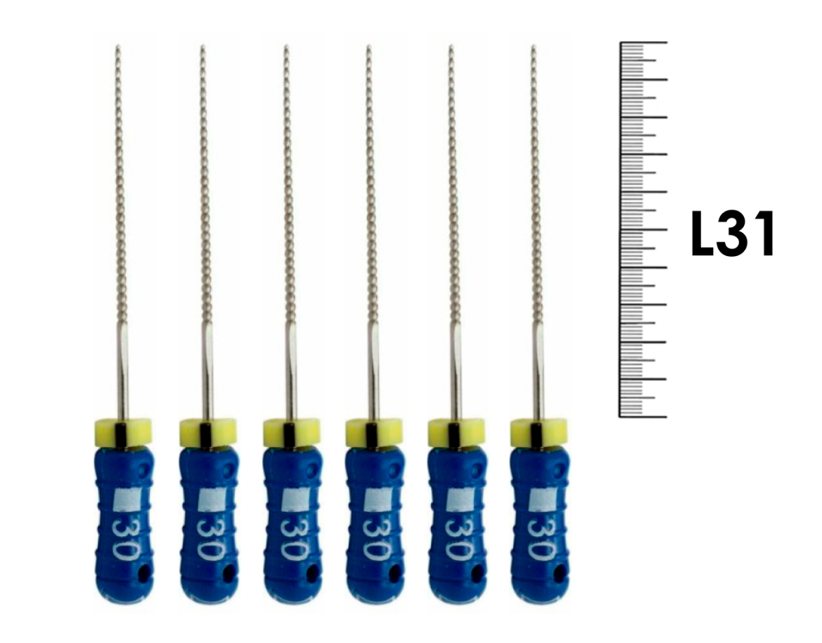 K-Reamer Antaeos 31мм №30 (6 шт), VDW - ручные файлы, каналорасширители