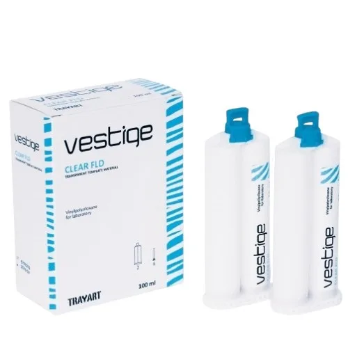 Vestige Clear FLD (2 x 50 мл) - прозрачный А-силикон жидкий, TRAYART