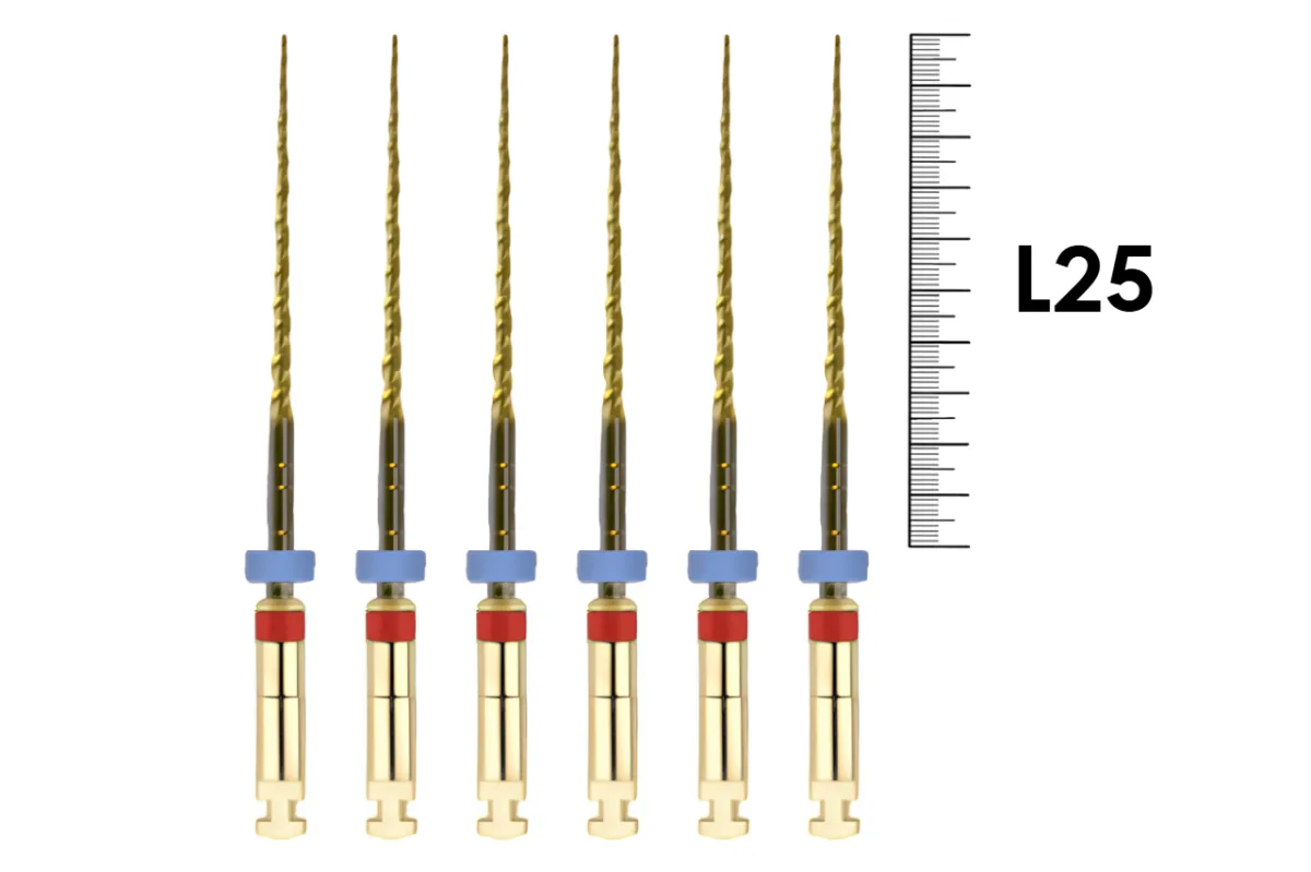 2Shape 25мм .04 TS1 №25 (5 шт), MICRO-MEGA - машинные файлы, инструменты эндодонтические ротационные