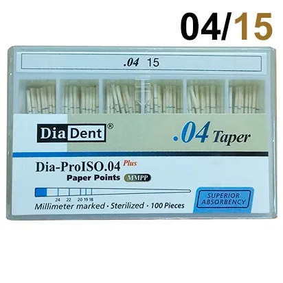 Абсорберы конусные 04 №15 (100шт.) DiaDent