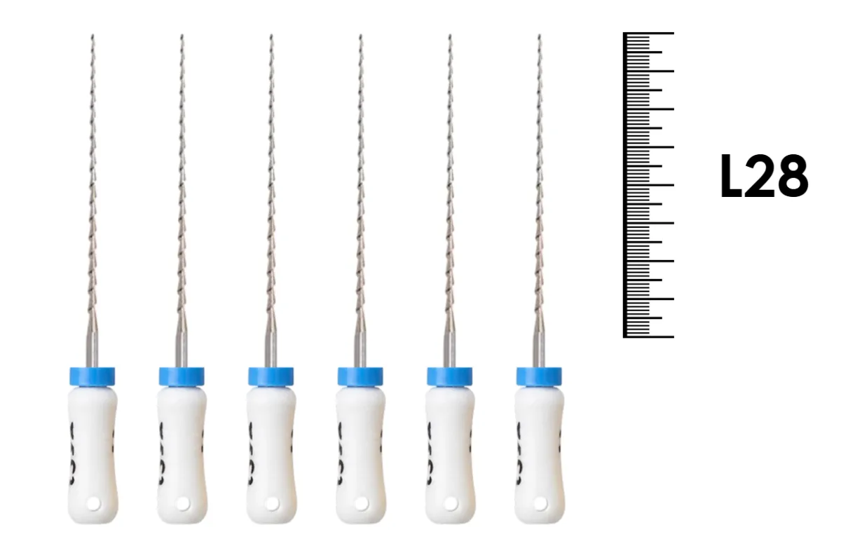K-Reamer 28мм №15 (6 шт), NIC - ручные файлы, каналорасширители