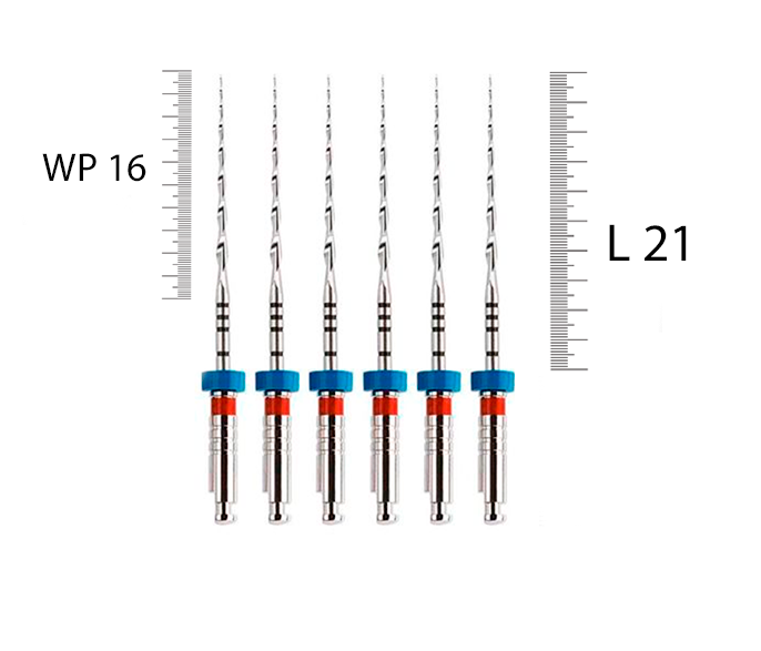Mtwo 21мм, 07, N25 (6 шт), VDW - тейпер, WP 16