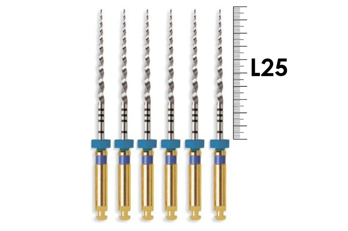 ProTaper Universal 25мм F3 (6 шт), Dentsply Sirona - машинные файлы, синие