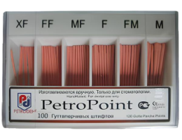 Гуттаперчевые штифты дополнительные 120шт Fine-Fine, PetroPoint