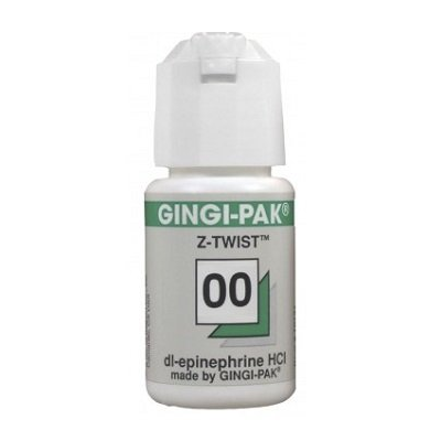 Нить ретракционная Gingi PAK №00 с эпинефрином (зеленая)