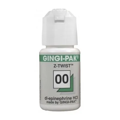 Нить ретракционная Gingi PAK №00 с эпинефрином (зеленая)